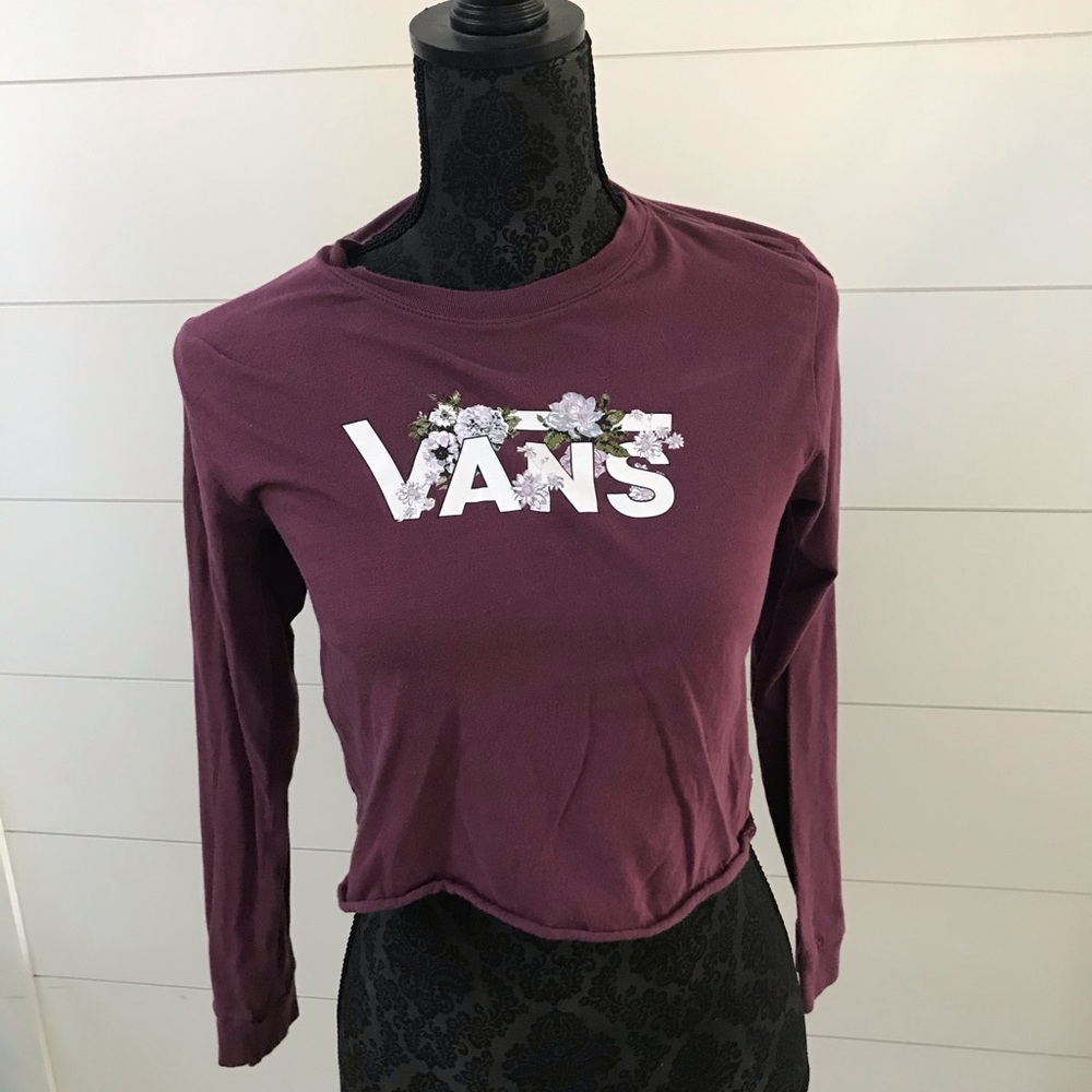 Vans cropped long sleeve shirt